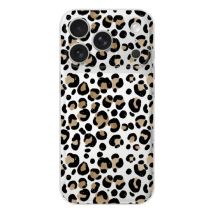 Coque en silicone - Compatible pour Apple iPhone 17 Pro - design leopard