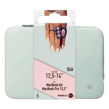 Housse en Néoprène pour Ordinateur Portable 12,5-14 , Pochette Protection PC Etui Compatible avec MacBook Air/Pro 13.3 , Gris/Rose