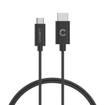 Câble HDMI vers USB-C 4K Ultra HD 60Hz 1080p 1,8m Noir