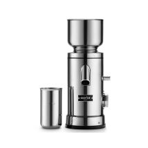 Macina caffè elettrico Aarke in acciaio inossidabile con macine piane da 64 mm 60 impostazioni Argento - Nuovo