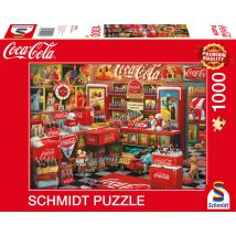 Puzzle 1000 pièces Schmidt Spiele Coca-Cola Nostalgia paysage 69,2x49,2 cm Rouge/Blanc