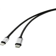 Renkforce RF-4353446 cable Lightning 1 m Negro - Nuevo