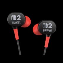 PowerA Wired Earbuds for Nintendo Switch 2 Auriculares Alámbrico Dentro de oído Juego Negro, Rojo - Nuevo