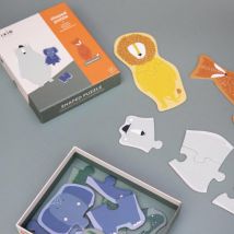 Puzzle educativo de animales - Juego de 5 piezas para niños - Nuevo