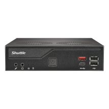 Shuttle Slim PC DH810 , S1851, 1x HDMI (2.1), 1x DP, 1x USB-C (DP), 1x 2,5 , 2x M.2, 2x LAN (Intel 1G + 2,5G), 2x COM, funzionamento permanente 24/7, 