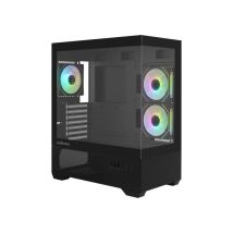 Boîtier PC Moyen tour ZALMAN Chronix V2 ZM-CHROV2BK Verre trempé 3x A-RGB USB-C Noir