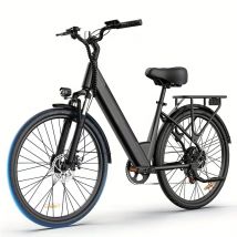 Bicicleta Eléctrica URLIFE E26 - Motor 250W Batería 36V 13Ah Neumáticos de 26 Frenos de Disco - Negro - Nuevo