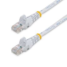 StarTech.com Cable de red Cat5e UTP sin gancho de 3m - Cable Ethernet RJ45 anti-enganchamiento - M/M - Blanco - Nuevo