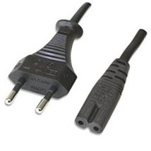 Ewent EC1906 câble électrique Noir 1,8 m Prise d'alimentation type C Coupleur C7
