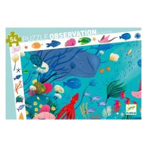 Puzzle Aquatique 54 Pièces - Jeu d'Observation Coloré pour Enfants