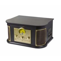 Technaxx TX-103 Tocadiscos de tracción por correa Negro, Oro Semiautomático - Nuevo