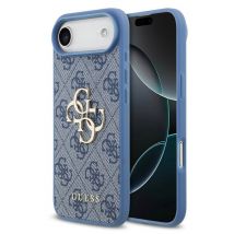 Coque 4G Metal Logo Guess pour Apple iPhone Air, Bleu