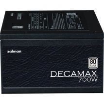 Fuente de alimentación PC - ZALMAN - DecaMax 700W - 80Plus - No modular - Ventilador 120mm - Negro - Nuevo