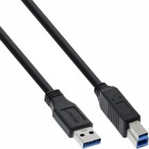 InLine 4043718129942 cable USB USB 3.2 Gen 1 (3.1 Gen 1) 2 m USB B USB A Negro - Nuevo