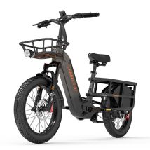 Bici elettrica cargo Lankeleisi Wombat-1 20 pollici, batteria 1000W 48V 20Ah - Nuovo