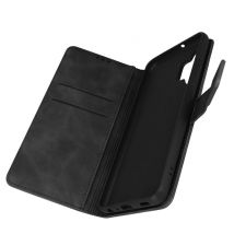 Housse Samsung Galaxy A32 Effet Daim Portefeuille Support Vidéo Forcell noir