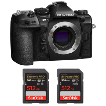 Cámara híbrida OM System OM-1 Mark II + 2 SanDisk 512GB Extreme PRO UHS-II + Ebook 20 consejos para fotos que impactan - Nuevo