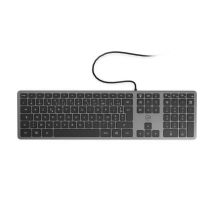 Clavier filaire ultra fin Mobility Lab ML311173 AZERTY USB 1,5 m Space Grey avec pavé numérique et raccourcis multimédias