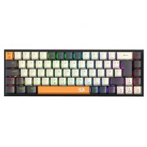 Clavier de Jeu Mécanique Compact Redragon K633CGO-RGB Ryze 68 Touches Disposition Allemande Rétroéclairage RGB Switch Rouge