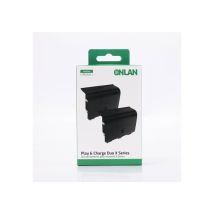 Kit de baterías recargables ONLAN Play & Charge Duo X Series para mando Xbox Series negro - Nuevo