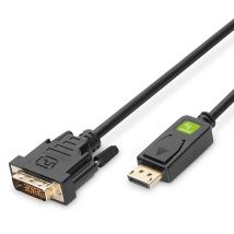 Techly 3m DVI-D/DisplayPort Noir