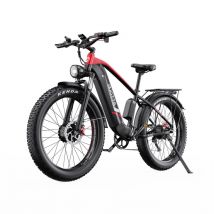 Duotts F26 Bicicleta Eléctrica - 2*750W Motor Batería 48V 20Ah Tres Modos No plegable - Negro y rojo - Nuevo