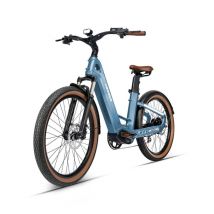 Bicicleta eléctrica de fibra de carbono MIHOGO AIR MAX con doble batería, app inteligente y frenos hidráulicos - azul - Nuevo