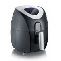 Severin 2430 Unique 3,2 L Autonome 1500 W Friteuse d'air chaud Noir, Acier inoxydable
