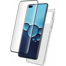 Pack 2 en 1 Coque Huawei P40 Pro Souple Transparente + Protège écran 3D Bigben