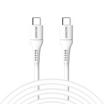 Accezz Câble USB-C vers USB-C - 2 mètres - Blanc