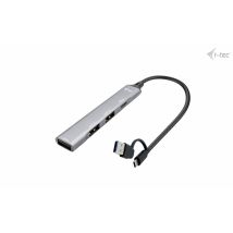i-tec USB-C/USB-A Metal HUB 1x USB 3.0 + 3x USB 2.0 (I-TEC USB-A/USB-C 4 PORT HUB - 1X USB-C 3.1+3X USB 2.0) - Nuovo