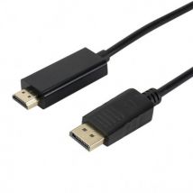 DCU Advance Tecnologic 30501703 cavo video e adattatore 3 m DisplayPort HDMI Tipo A (Standard) Nero - Nuovo