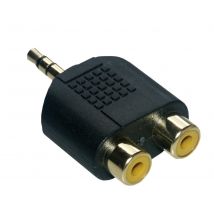 MCL Samar Adaptador JACK 3.5 macho / 2 x RCA hembra de alta calidad - Nuevo
