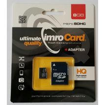 IMRO 4/8G ADP mémoire flash 8 Go MicroSDHC Classe 4