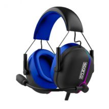 Sparco SPHEADPHONEEVO écouteur/casque Avec fil Arceau Jouer USB Type-A Noir, Bleu