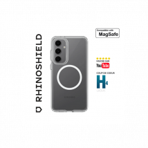 RhinoShield Funda transparente compatible con Magsafe para [Galaxy S25 Ultra] Fuerza magnética superior, alta transparencia y resistente al 
