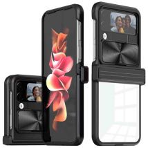 imoshion Coque arrière Camslider pour Samsung Galaxy Z Flip 4 - Noir