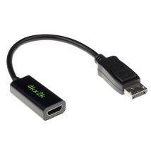 ACT AK3994 adaptador de cable de vídeo 0,15 m DisplayPort HDMI A Negro - Nuevo