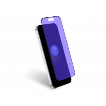 Protège écran iPhone 15 Plus 2.5D Anti Lumière Bleue - Garanti à vie Force Glass