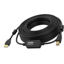 Vision TC 10MUSB+/BL/2 câble USB USB 2.0 10 m USB A USB B Noir