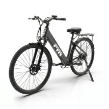 Bicicletta elettrica da città FM M2, motore da 36 V 250 W, batteria rimovibile da 36 V 13 Ah - nera - Nuovo