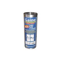 Gaine flexible STRULIK 50015003 aluminium semi-rigide Ø150 mm 3 m M0 Argent métallisé