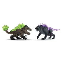 Figuras Duo Lince de las Tinieblas vs Triturador de Piedra, 70827 Eldrador Creatures, a partir de 6 años - Nuevo