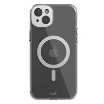 Coque MagSafe pour iPhone 15 Plus iGlaze avec Protection Caméra Antichoc Argent