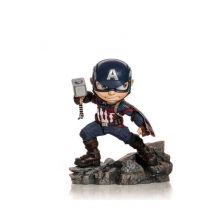 Figurita - IRON STUDIOS - Mini Co. Deluxe - Marvels Avengers : Capitán América - PVC - 15 cm - Nuevo