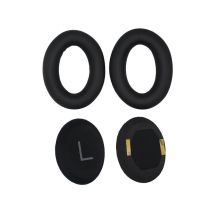 Coussinets d'oreille en cuir protéiné pour casque Bose QuietComfort 45 Black