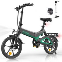 Vélo électrique - BK2 - E-Bike Pliable d'assistance à la pédale - Pour Adolescent et Adultes Noir