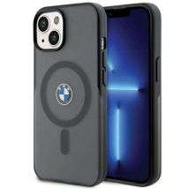 Funda BMW para iPhone 15 Plus 6.7 negra IML Signature MagSafe hard case - Nuevo