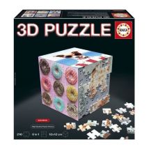 Puzzle 3D - EDUCA - Cubo Estético - 216 piezas - 6 Puzzles de 36 piezas - Défi 8 Ans + (20125) - Nuevo