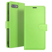Zanaé Funda tipo cartera para iPhone 8 Plus / 7 Plus con soporte y lengüeta magnética Verde - Nuevo